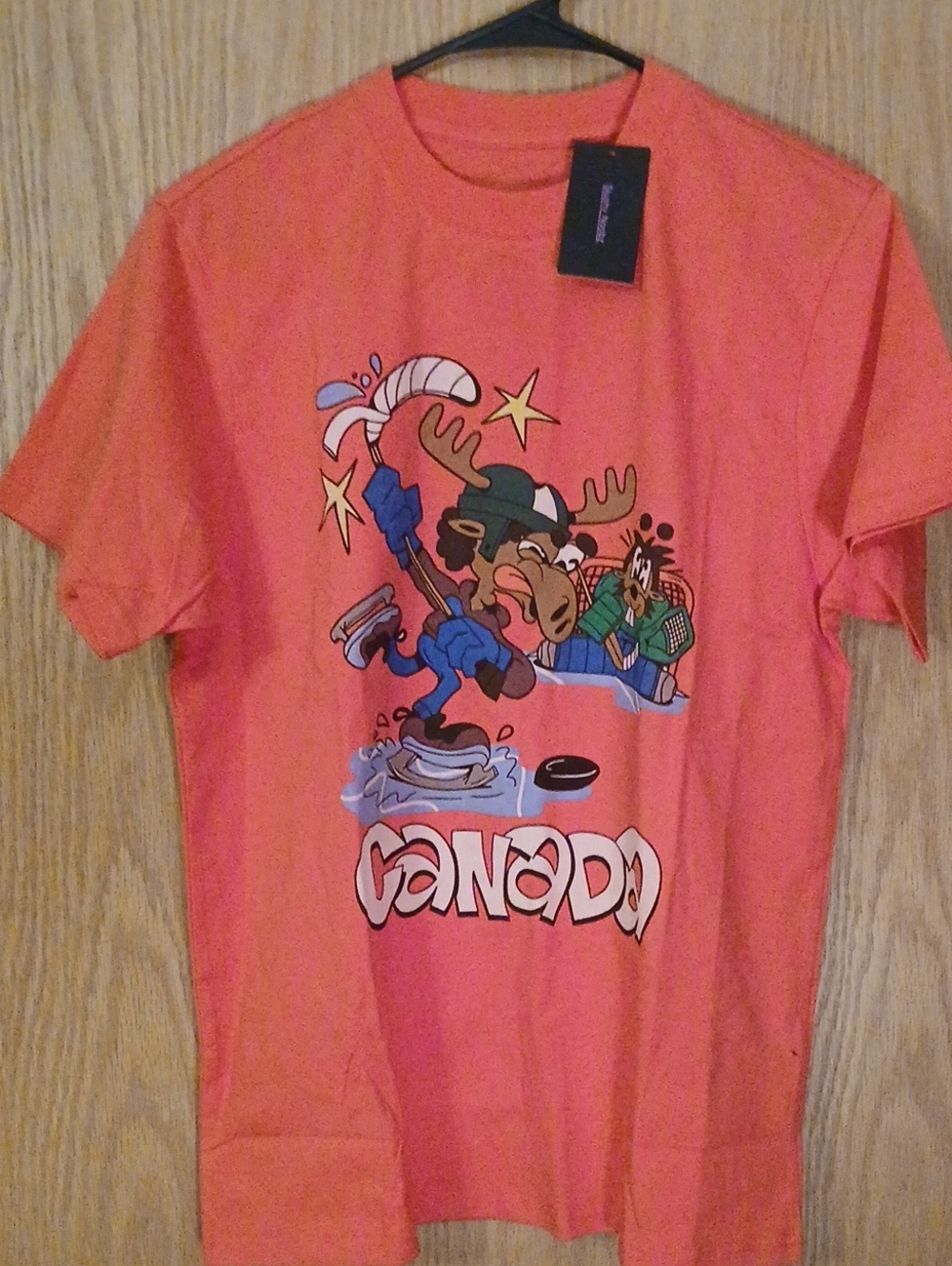 Slushy Noobz Canada Shirt Featuring Hockey Rocky and Bullwinkle